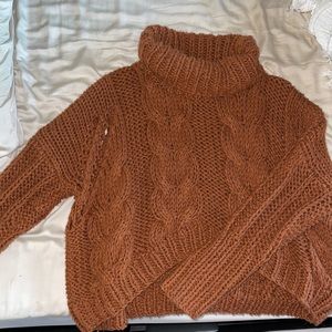 Luca and Grae chunky orange sweater